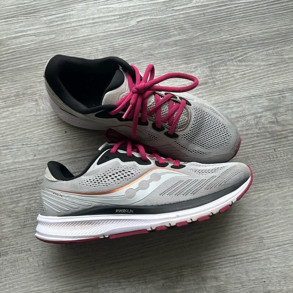 Saucony Womens Ride 14 PWRRUN running shoes Sz 11
